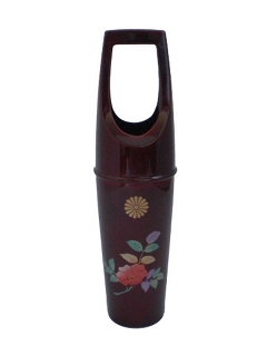 Vase with flower print and royal mark