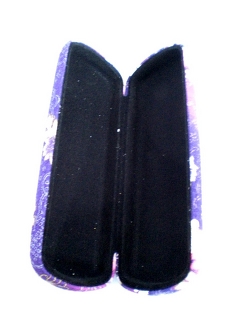Glasses case, Japanese style, purple