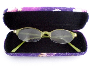 Glasses case, Japanese style, purple